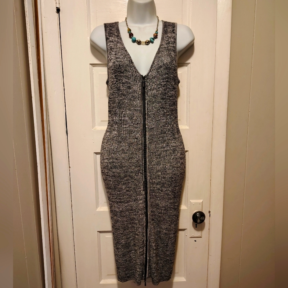 Gray Guess Sleeveless Knit Dress